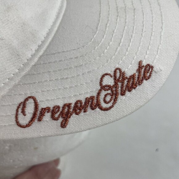Oregon State Beavers Zephyr Hat Strapback White Embroidered Beaver Logo - Picture 6 of 12